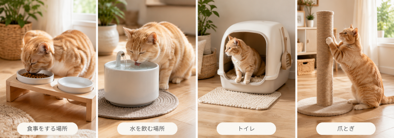 猫が幸せに暮らすためには、安心できる環境