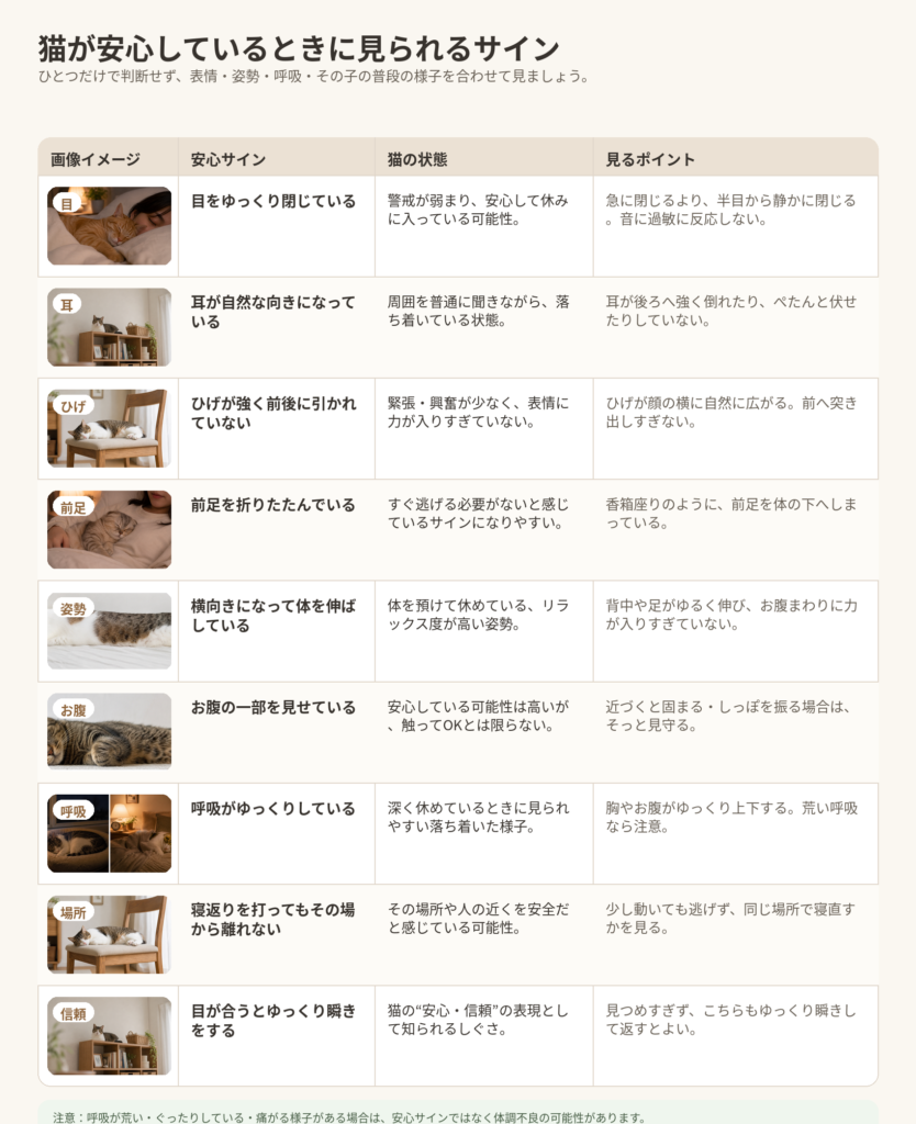 猫が隣で寝る主な理由｜猫が安心しているときに見られるサインの表